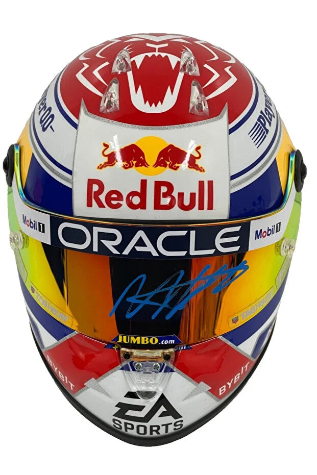 Max Verstappen 2023 Mini Kask 1:2 Scale Oracle Racing