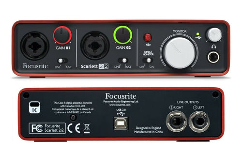 Scarlett 2i2 FocusRite 3rd Gen Ses Kartı – EkoSpot