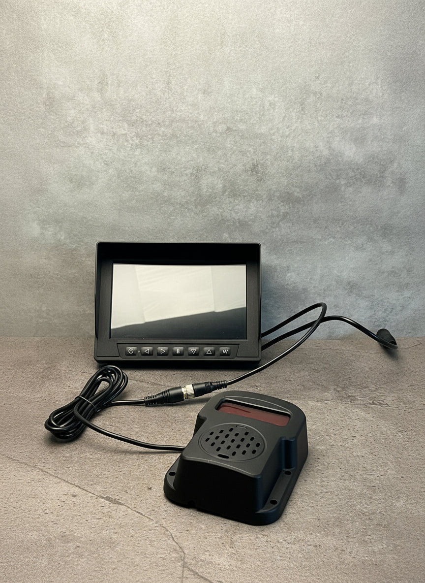 Kamyon-Kamyonet Geri Vites Kornası 12-24V + Geri Görüş Kamerası Monitörü Universal