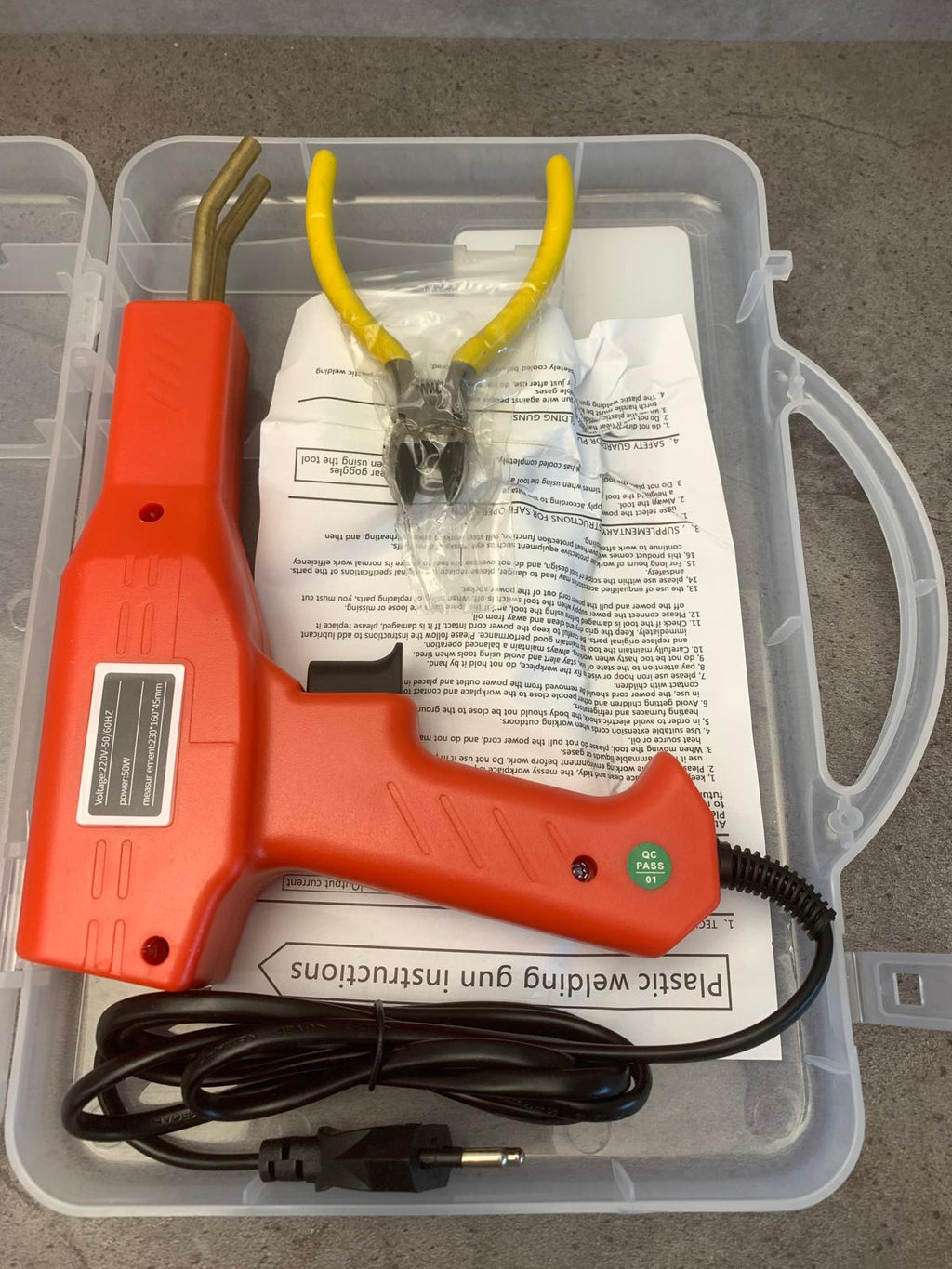 50w Plastik Kaynak Makinası Tampon Tamir - 600 Uç Hediye