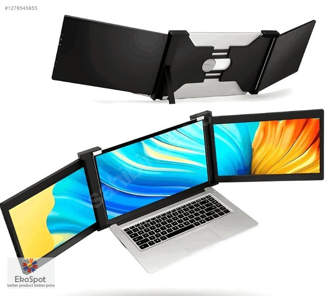 Portable Tri-Screen Monitor