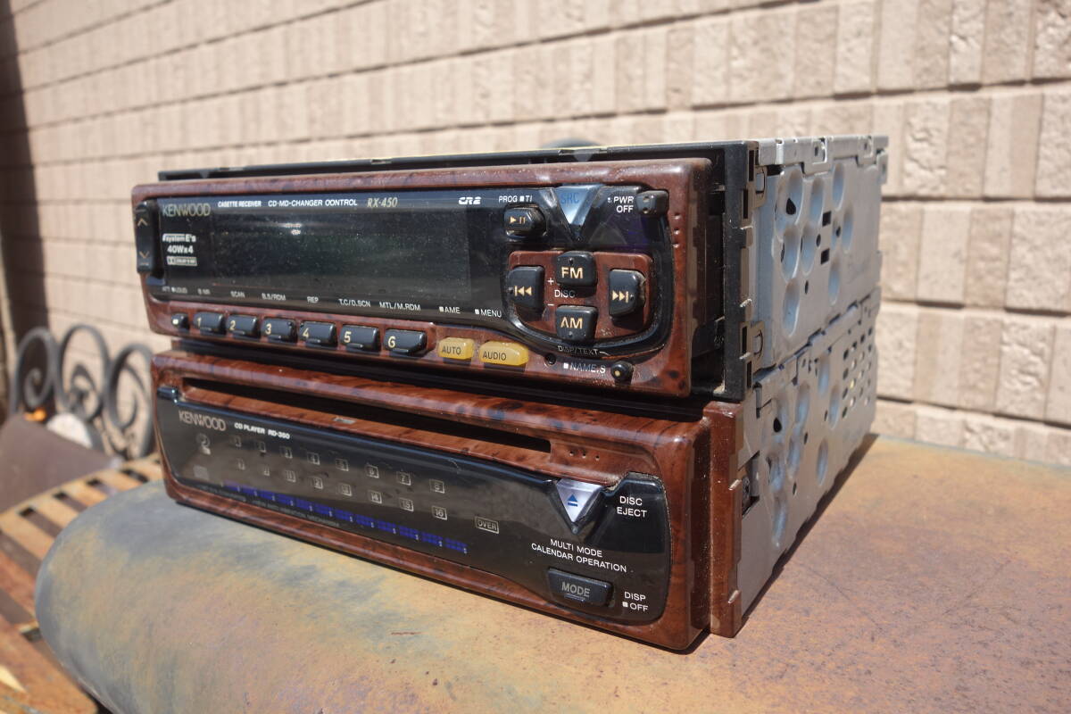 KENWOOD RX-450 + KENWOOD RD-350 SET RADYO-CD OYNATICI