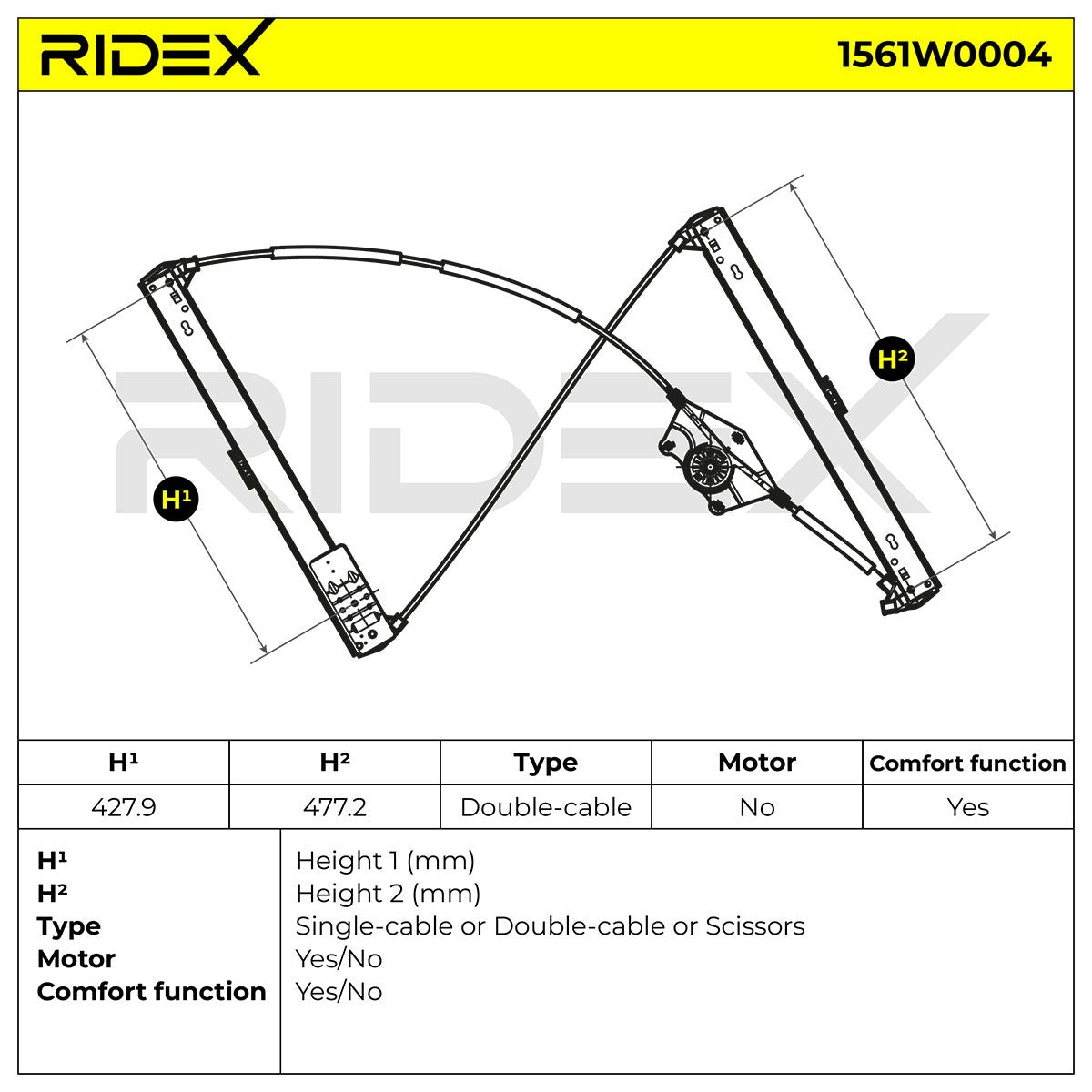1561W0004 CAM KRİKOSU AUDİ SEAT RİDEX 8E0837461 8E0837461A 8E0837461B 8E0837461C 8E0837461C