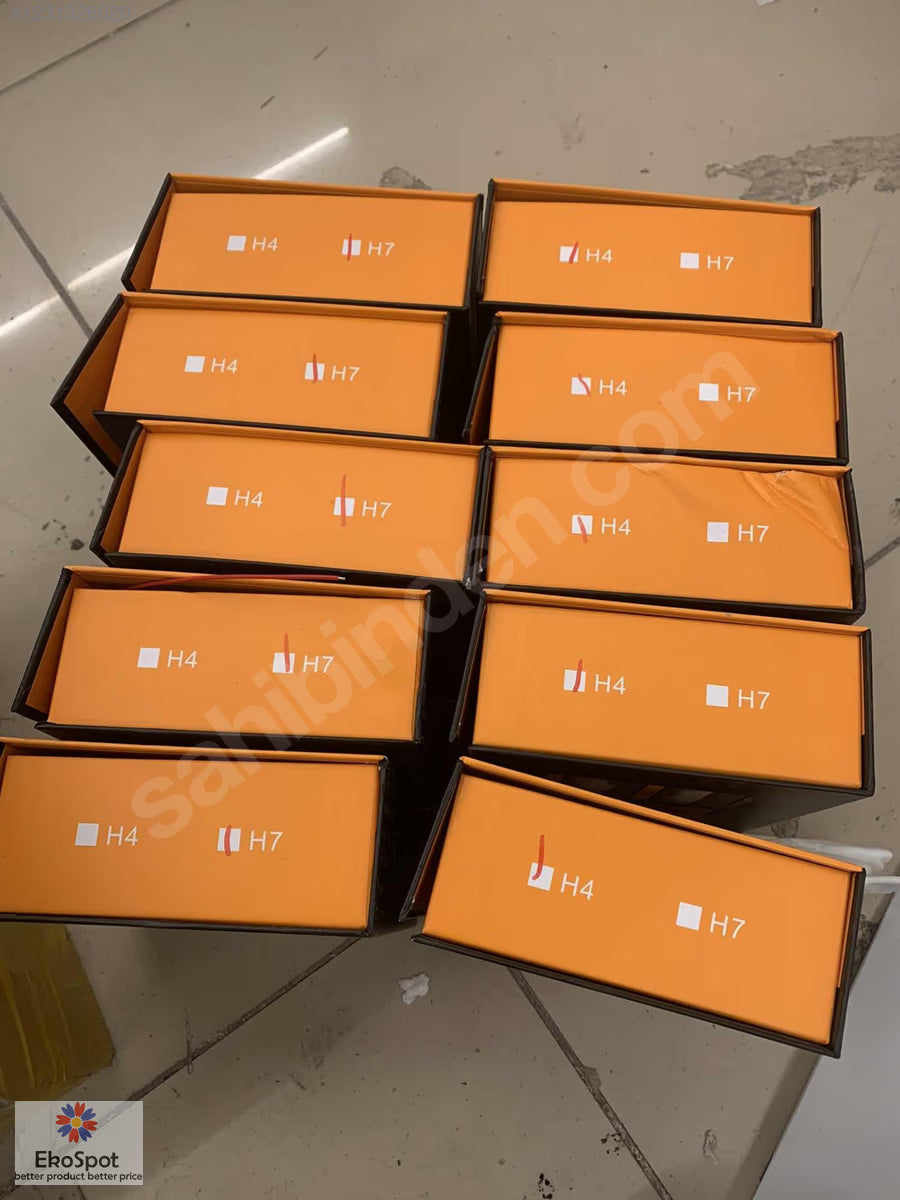 Canbus Y10 Led Lens Projektör Araç Ampülü H4 H7