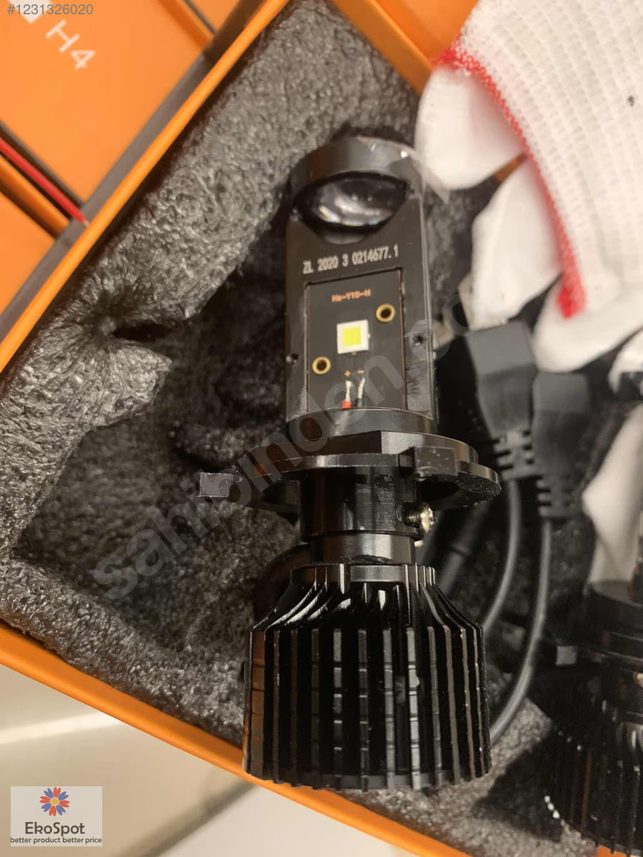 Canbus Y10 Led Lens Projektör Araç Ampülü H4 H7