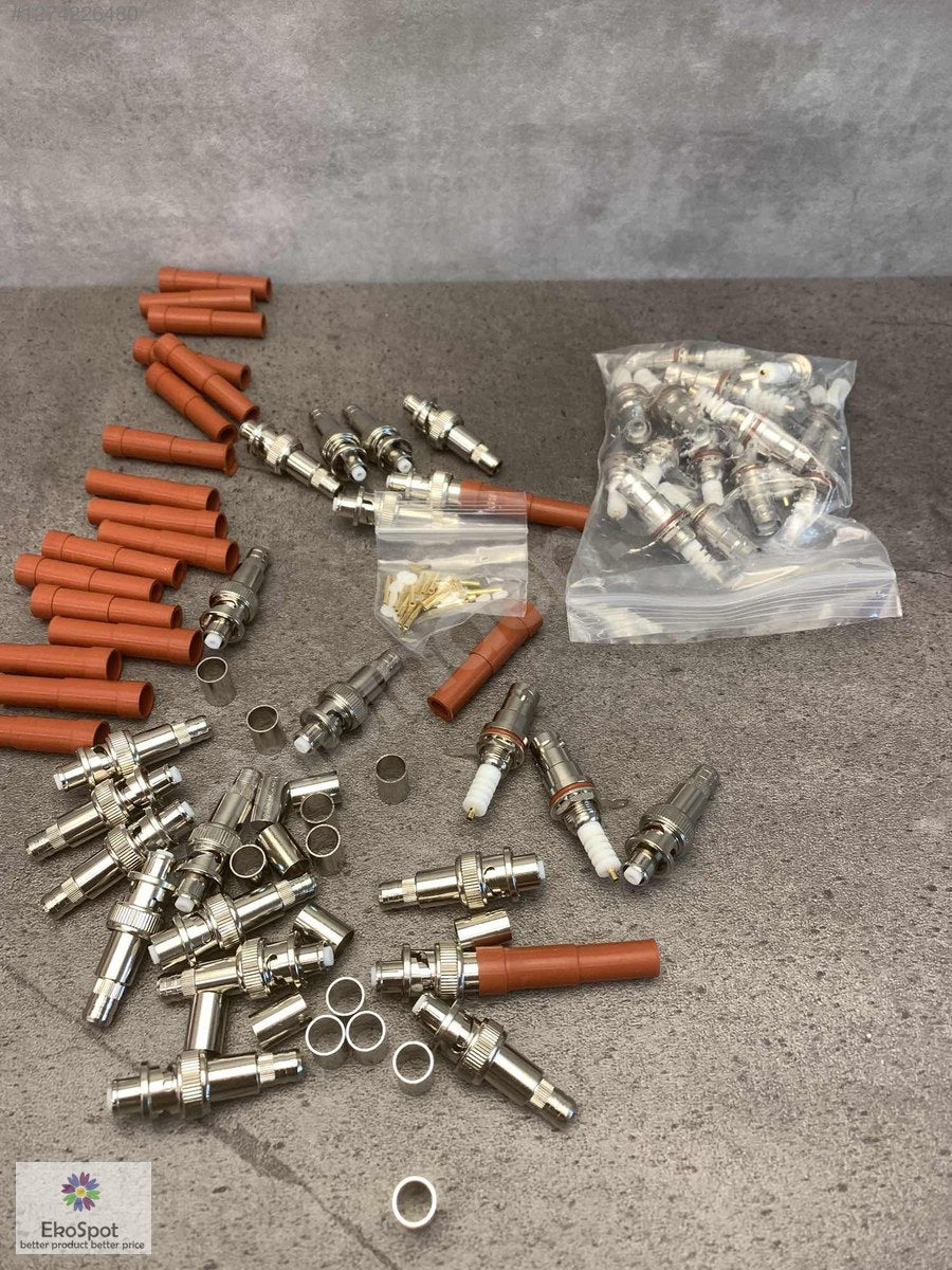 5KV Yüksek Gerilim RP-BNC RF Dişi-Erkek Konnektör Seti - 20 Set