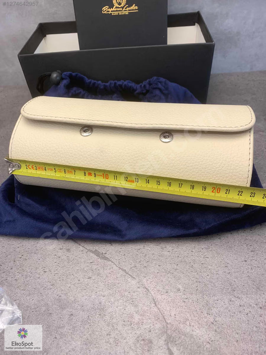 Bosphrus Leather 3'lü Saat Kutusu - Deri Saat Saklama Kutusu - EkoSpot