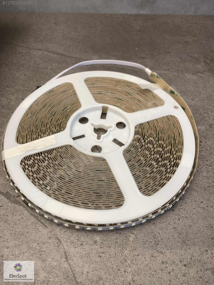 24V 2835 Şerit LED Strip 120LED/mt 12W/mt 4000K Sarı - 15 Metre | EkoSpot