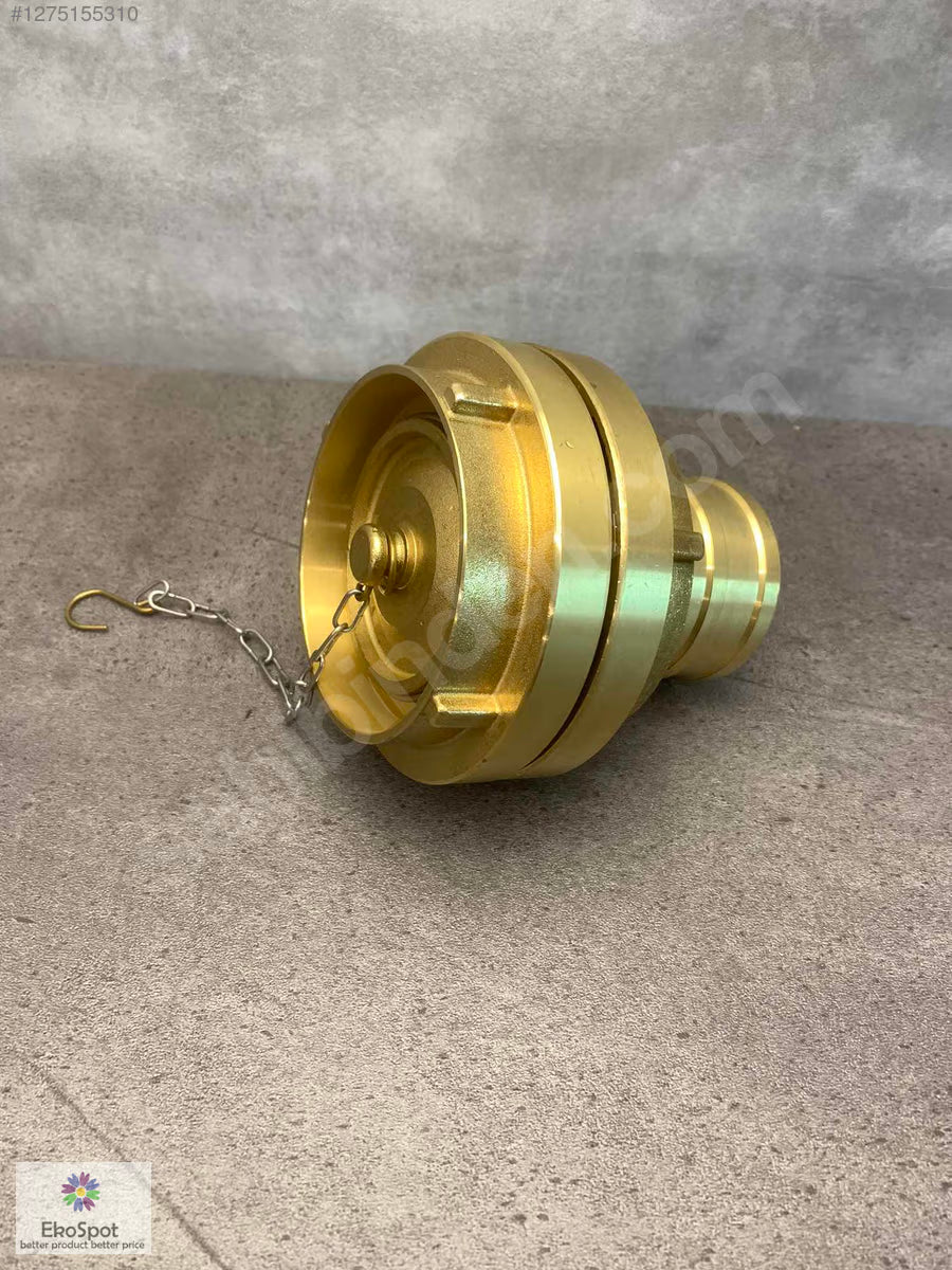 Pirinç Hidrant Storz Bağlantısı 81mm NEN 3374 - Kapak Dahil