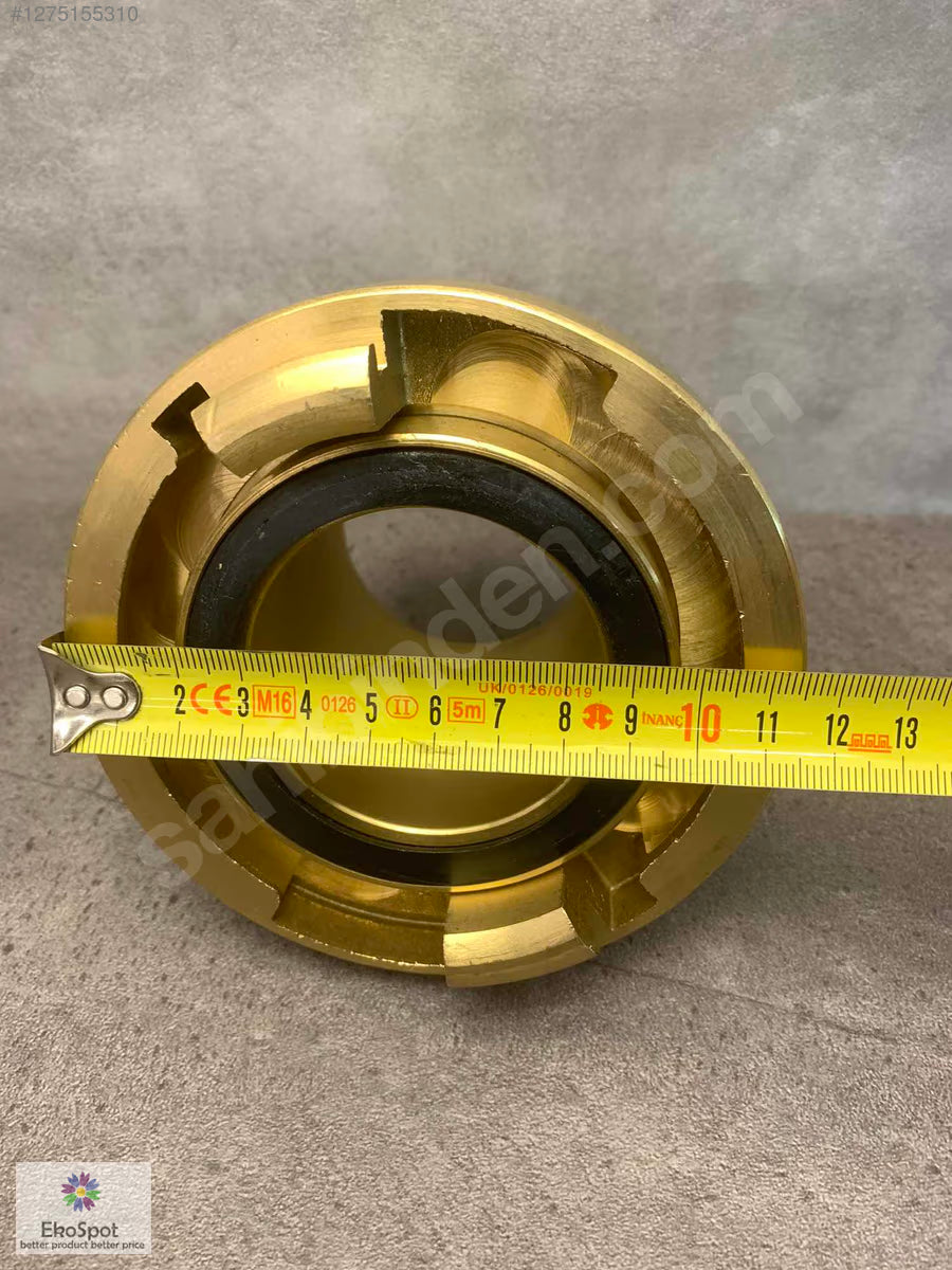 Pirinç Hidrant Storz Bağlantısı 81mm NEN 3374 - Kapak Dahil