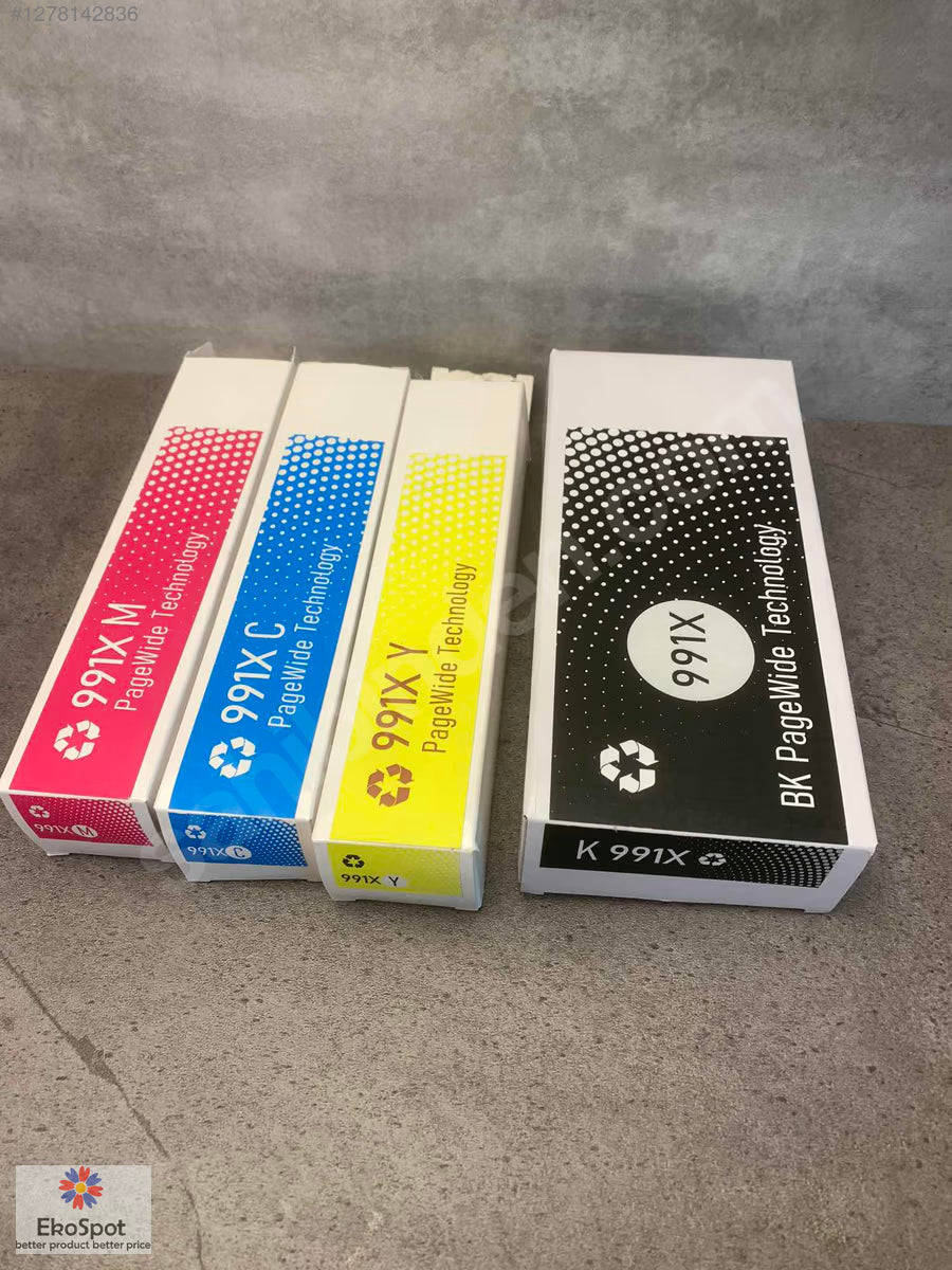 HP 991X - 991C - 991Y - 991M 4'lü Kartuş Seti