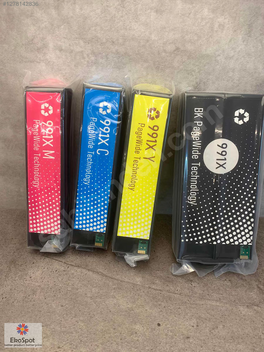 HP 991X - 991C - 991Y - 991M 4'lü Kartuş Seti
