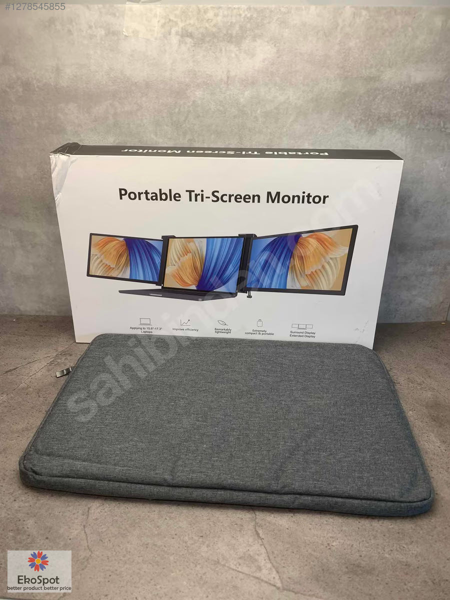 Laptop Ekran Çoklayıcı Monitör ve Taşıma Çantası 15,6'/17,32' için