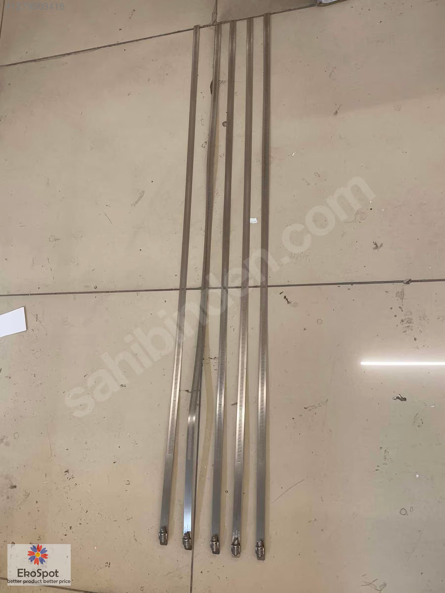 SS316 Paslanmaz Çelik Ağır Hizmet Ayarlı Kelepçe 60-334mm - 5 Adet