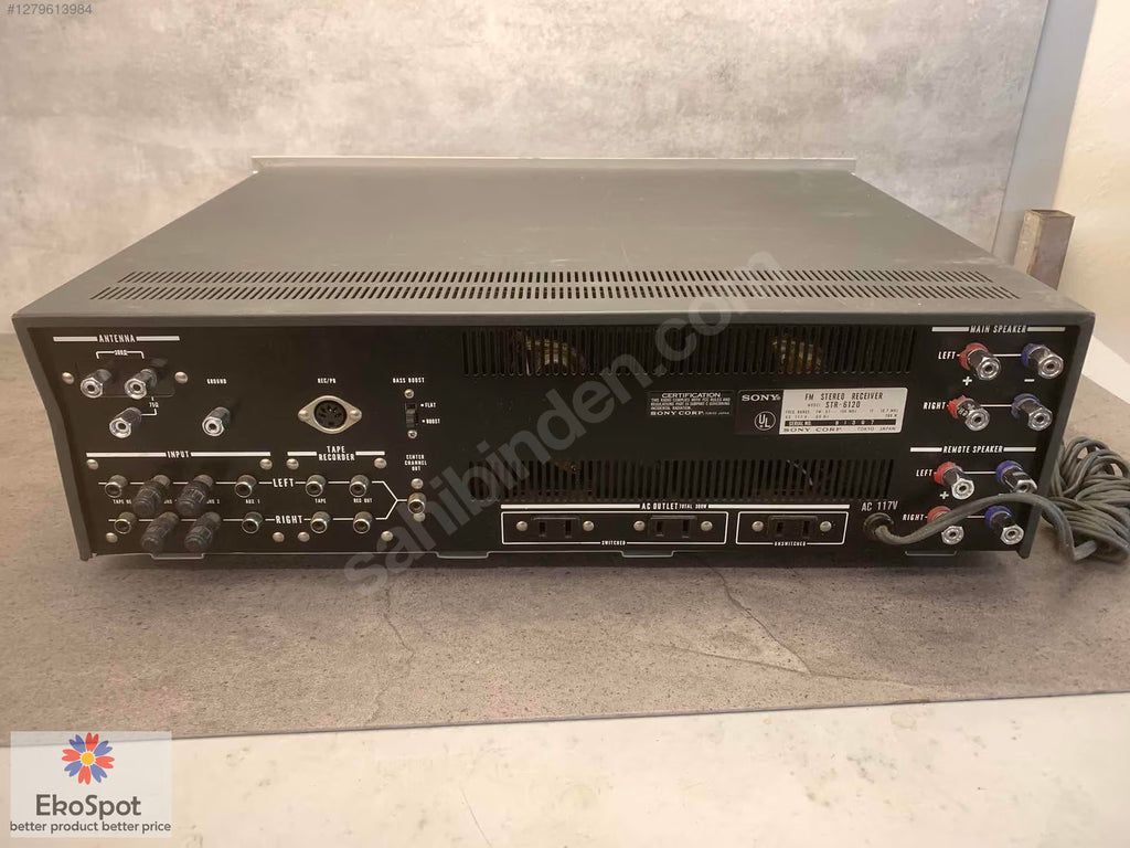 SONY STR-6120 FM Stereo Receiver Vintage Radyo