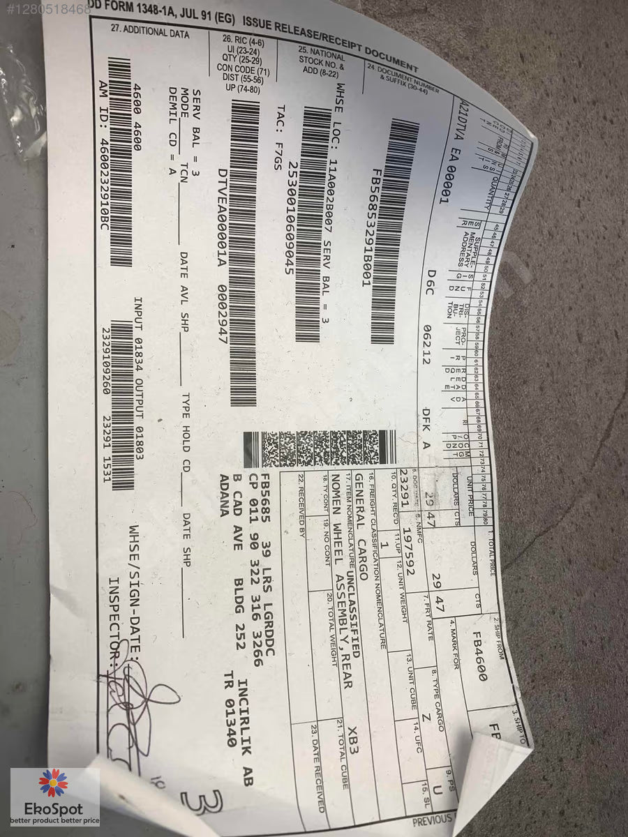 8x7 Golf Aracı Arka Jantı 5 Delikli Nomen Wheel Rear 11A002B007