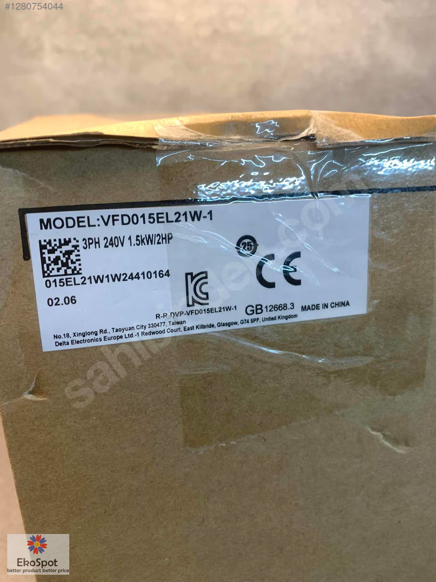 DELTA VFD015EL21W-1 1,5 KW Hız Kontrol Cihazı 240V in 3PH out