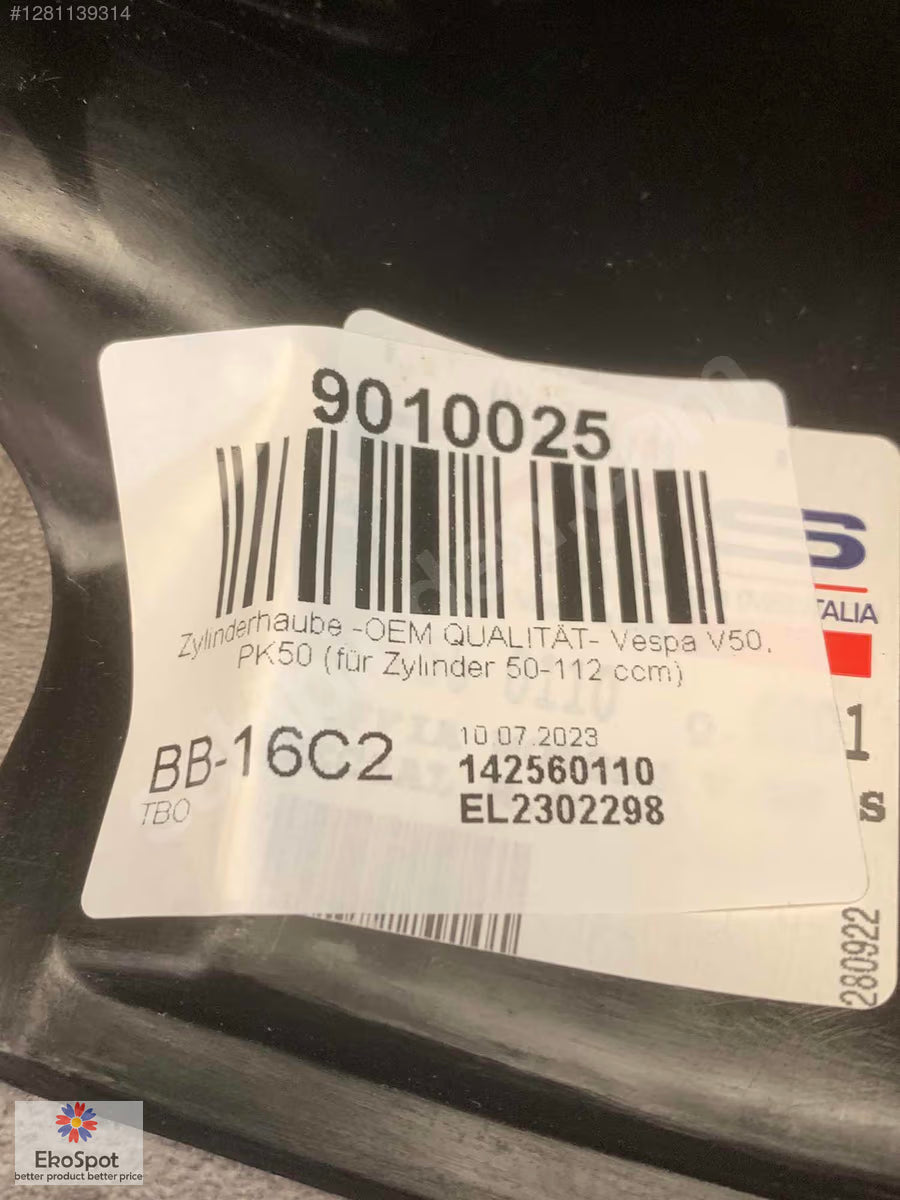 Vespa V50 PK50 50-112cm Scooter Silindir Kapağı 9010025