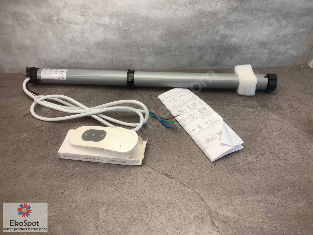 Tubular Perde Motoru Kumandalı 230V 6Nm 28r/min 122w 1,4kg