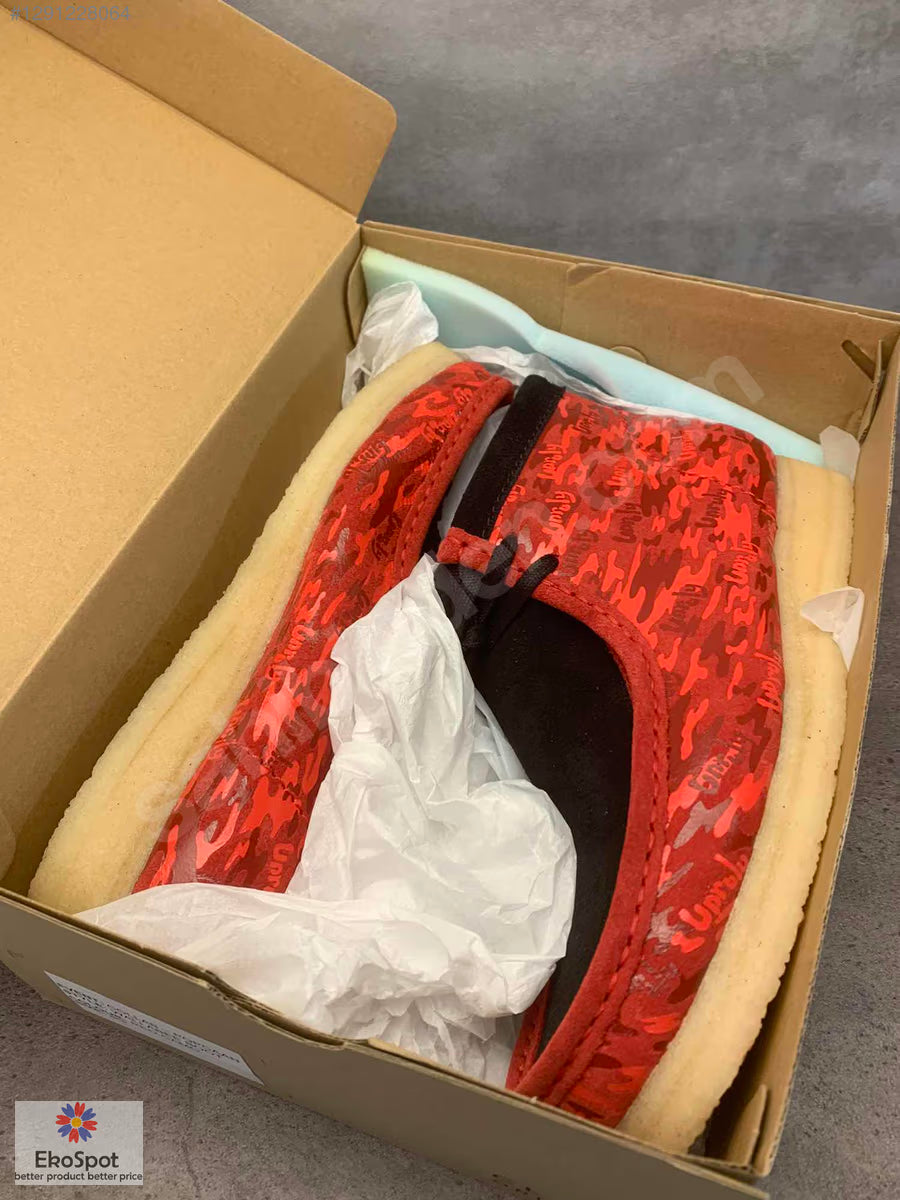 Clarks x Popcaan - Wallabee Boot - Red Camo - 42 Numara Ayakkabı,"9500"