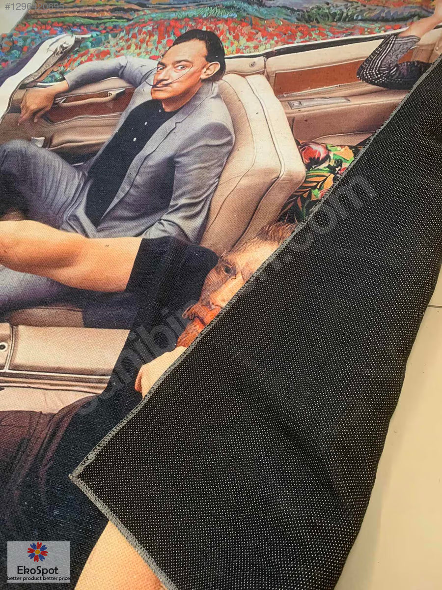 Frida Kahlo Salvador Dali Vincent Van Gogh Duvar Halısı 160x220cm