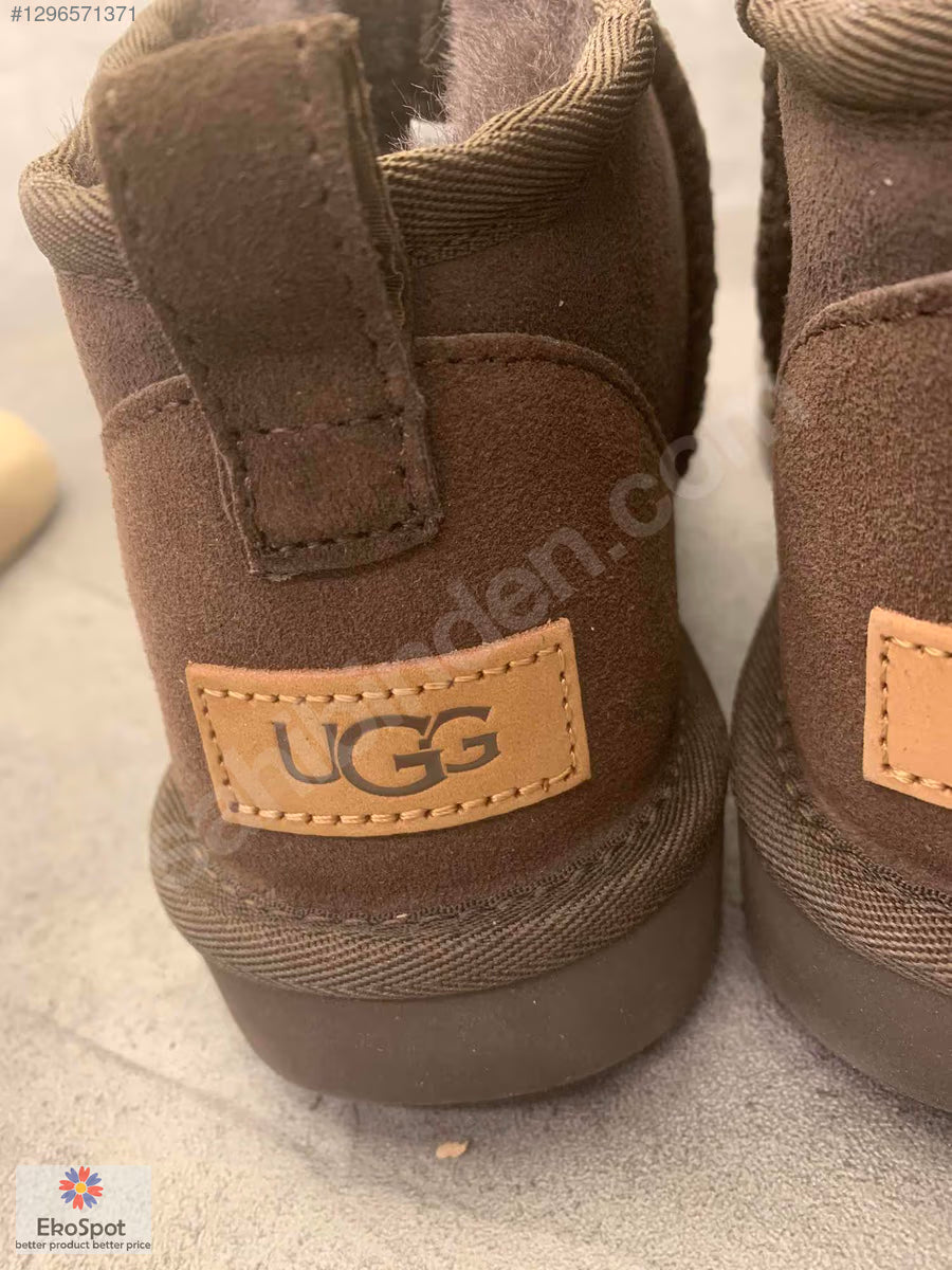 UGG Classic Ultra Mini 1116109 İçi Kürklü Taba Kadın Deri Bot
