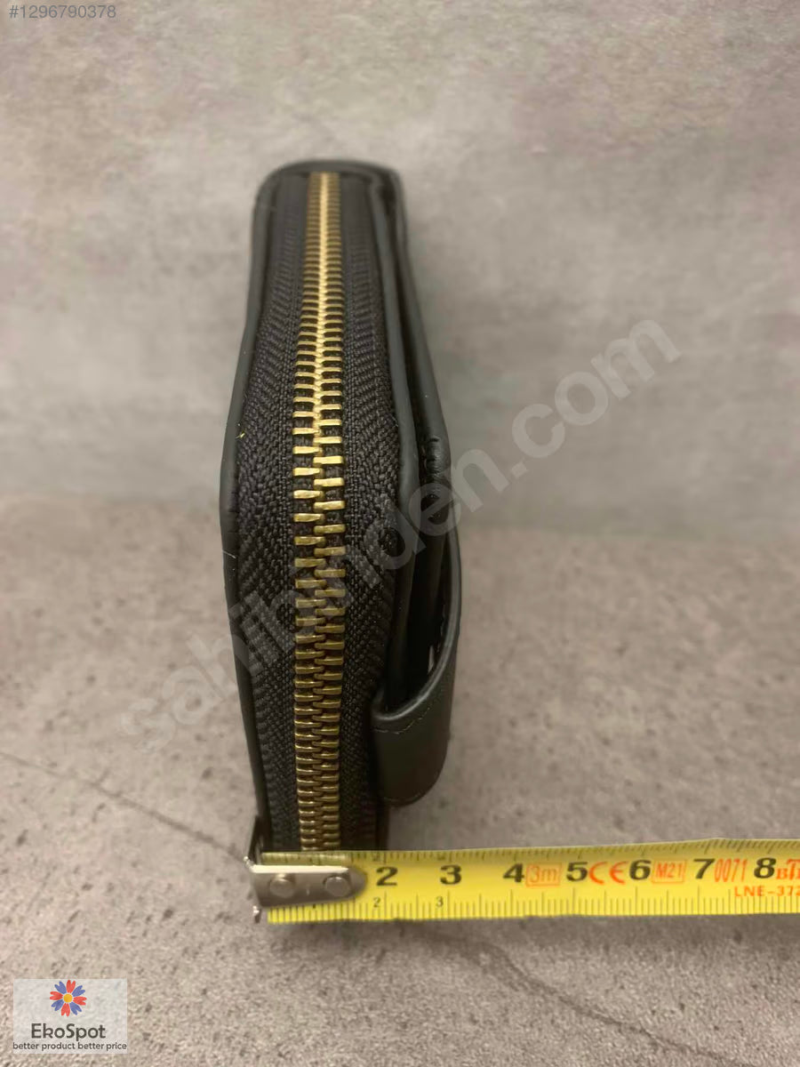 BullCaptain Hakiki Deri Cüzdan 12x10cm Siyah