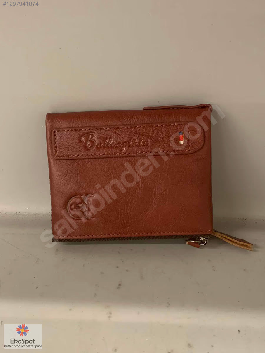 BullCaptain Hakiki Deri Cüzdan 12x10cm Bordo