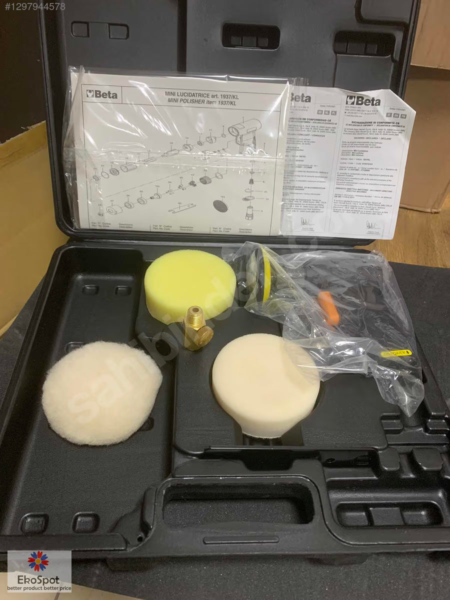 Beta 1937/KL Mini Pnömatik Polisaj Seti - Made İn italy