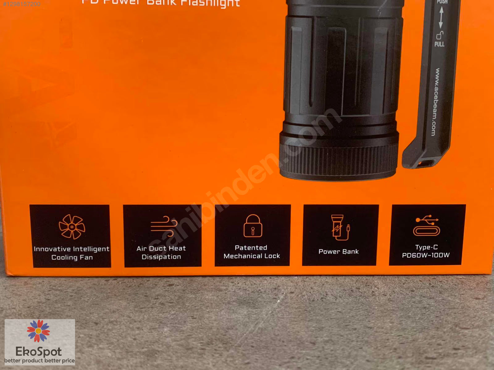 Acebeam X75 El Feneri Powerbank 12xCR XHP70.3 HI 6500K 67000 lm