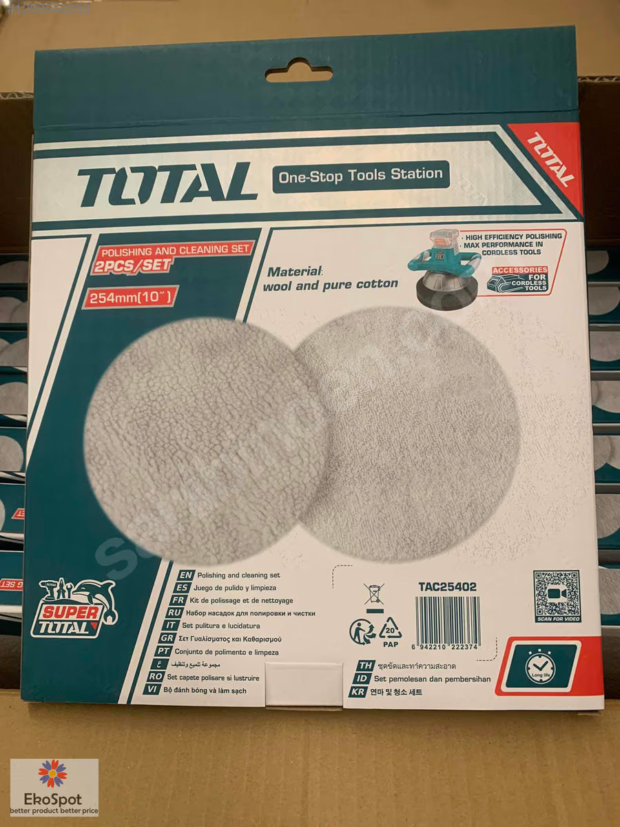 Total TAC25402 Polisaj Temizleme ve Parlatma Süngeri 2'li
