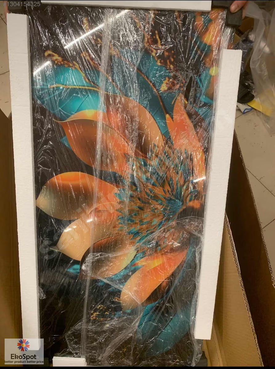 Roggmard Art 50x100cm Temperli Cam Ocak Arkası Pano - Tablo