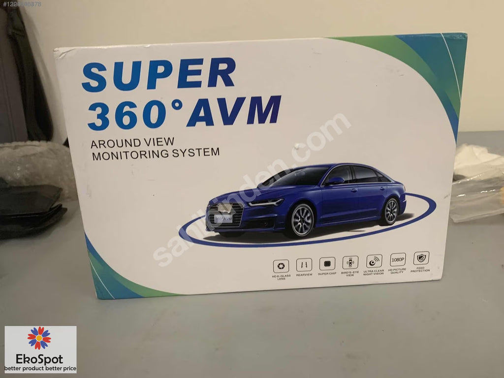 Super 360 AVM Panaromik 4'lü Araç Kamera Seti Audi