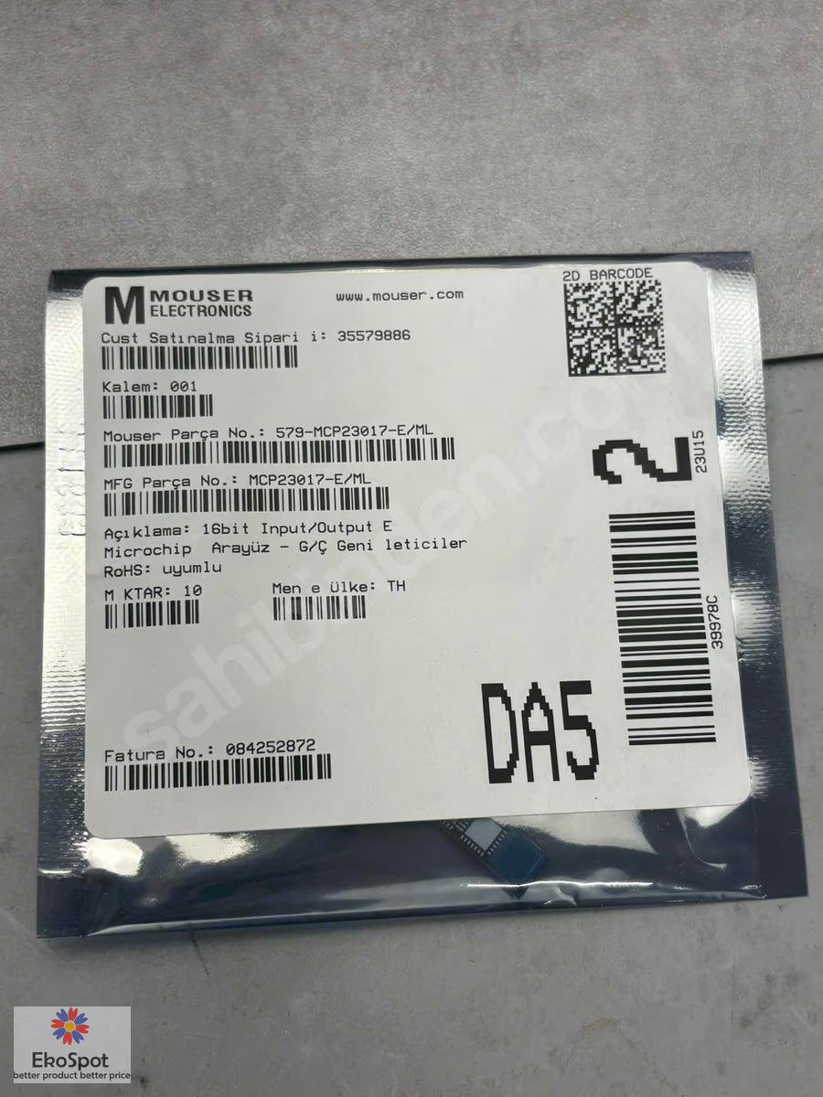 MCP23017-E/ML 10 Adet + ESP32-WROVER-E-N8R8 -- 8 Adet